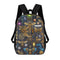 17 inch Black Schoolbag & Shoulder Backpack