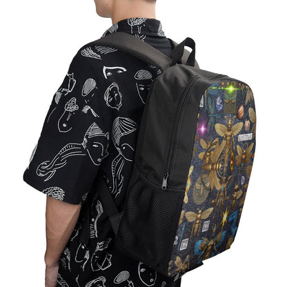 17 inch Black Schoolbag & Shoulder Backpack