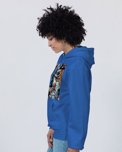 Trendy Abstrak Pattern Unisex Hoodie | Champion