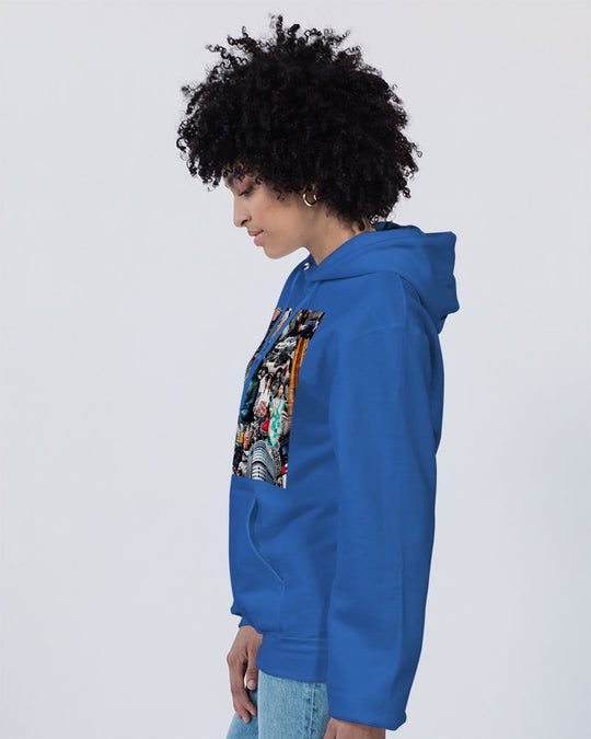 Trendy Abstrak Pattern Unisex Hoodie | Champion