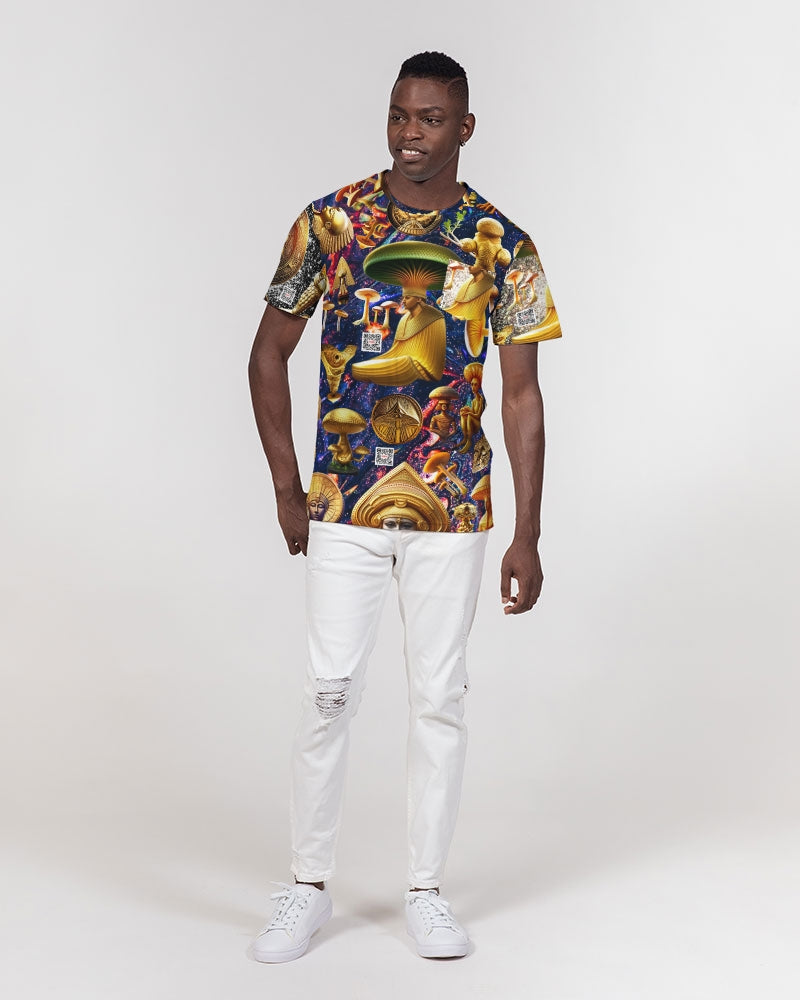 Illustration Abstrak Men's All-Over Print Pocket Tee