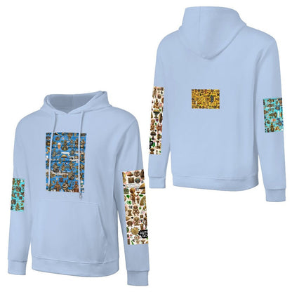 DTF 250gsm Cotton Men's Hoodie with Pocket (Dual-sided+Sleeve Printing)