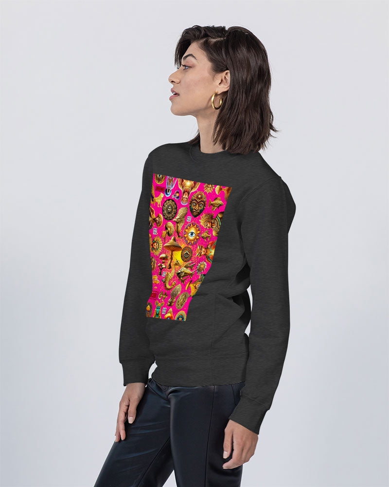 Eye and Face Abstrak Unisex Premium Crewneck Sweatshirt | Lane Seven