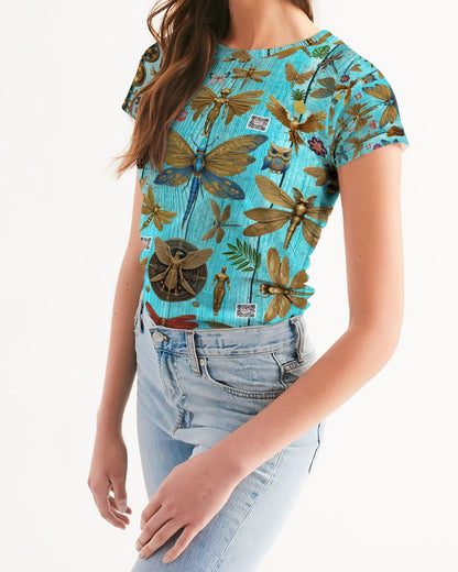 Abstrak dragonfly Women's All-Over Print Tee