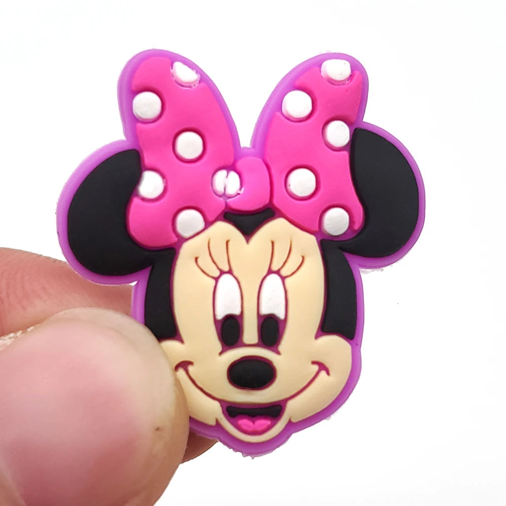 MINISO 1pcs cartoon Disney series DIY shoe charms Accessories buckle clogs sandals Garden shoes decorate kids gifts