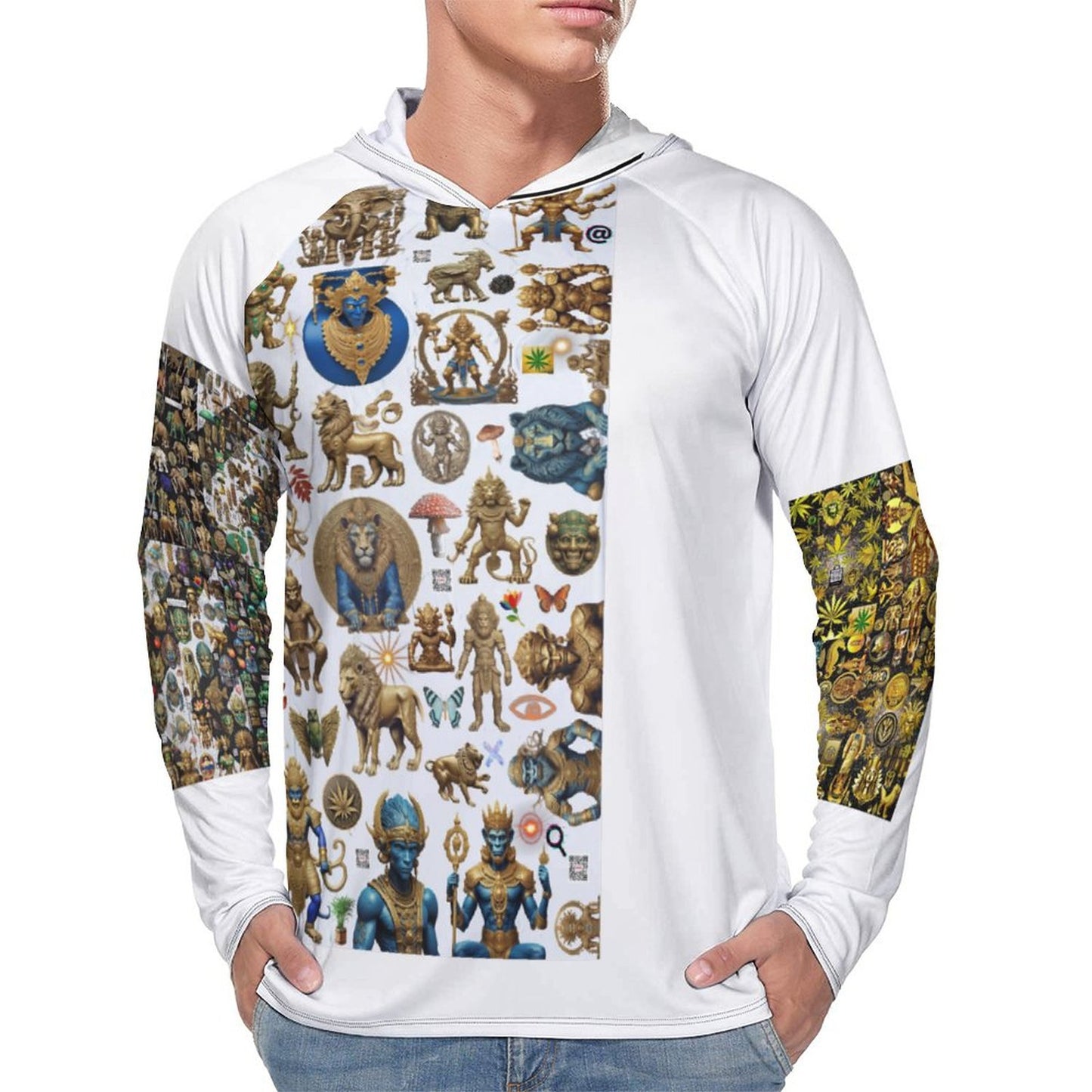 Men's Long Sleeve Hoodie NZ145 (All-Over Printing)