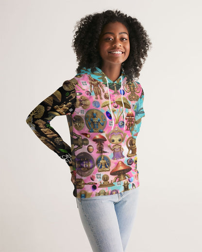 Abstrak dragonfly Women's All-Over Print Hoodie