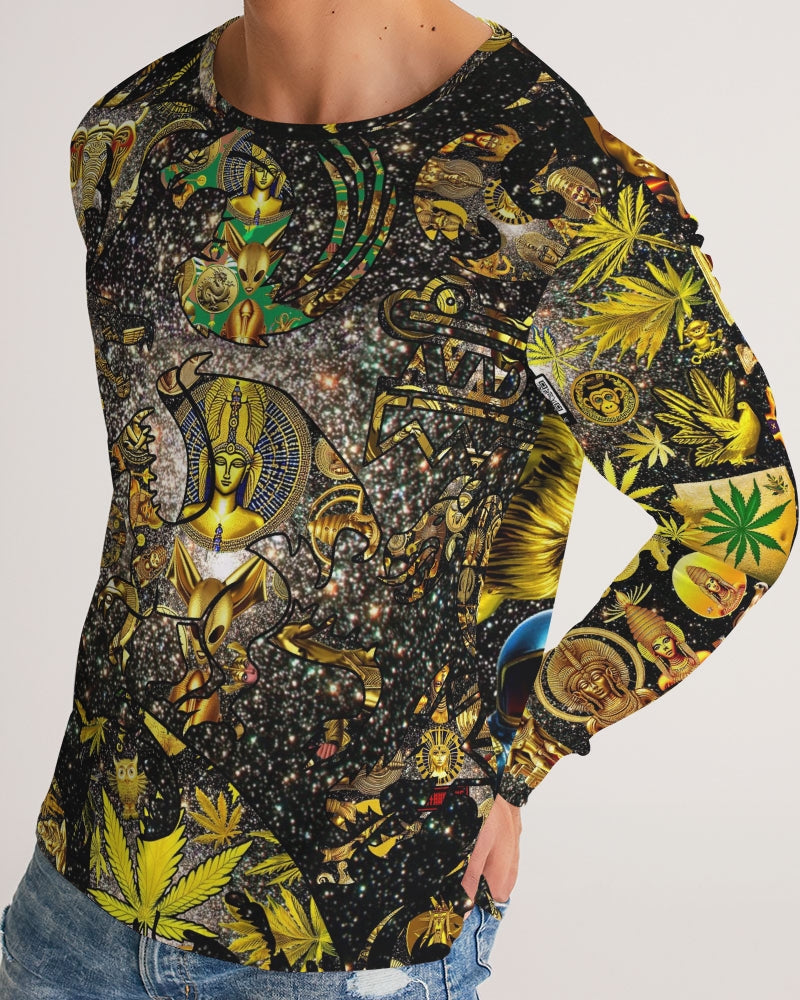 Ancient Abstrak Men's All-Over Print Long Sleeve Tee