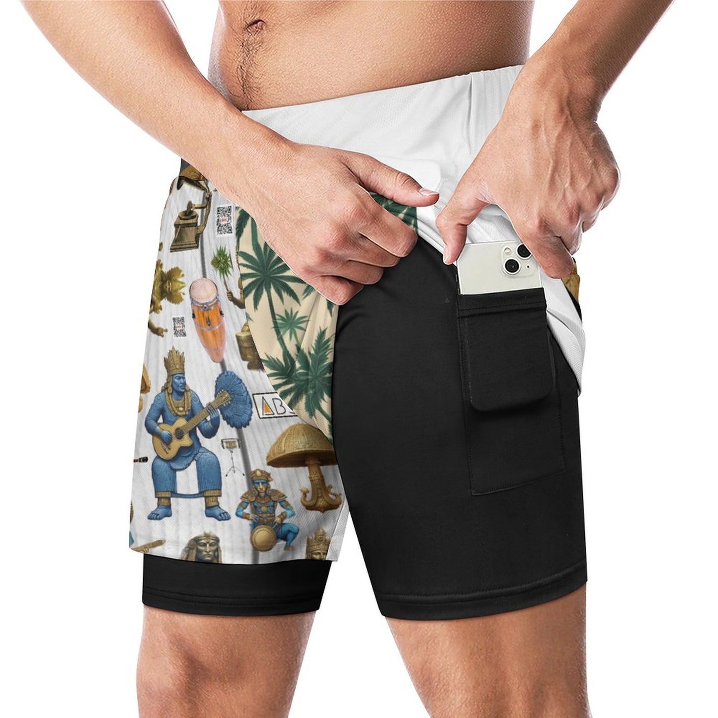 Men Beach Shorts with 4 Pockets DS076