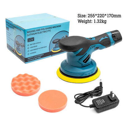 Cordless 12V lithium battery polishing locomotive beauty waxing machine glazing machine ceramic tile handheld polishing machine