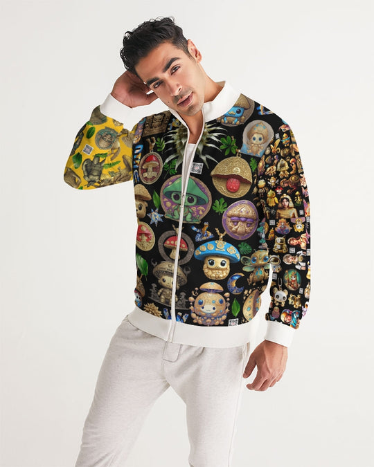 Mushroom Abstak Collection Men's All-Over Print Track Jacket