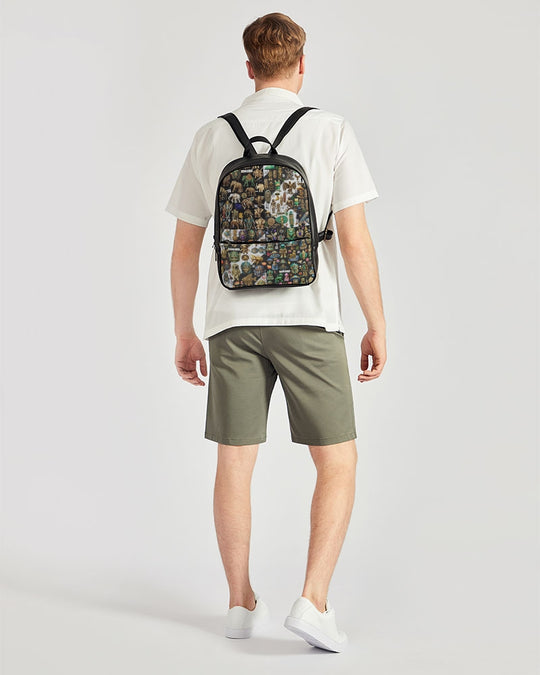 Abstraknyc Classic Faux Leather Backpack