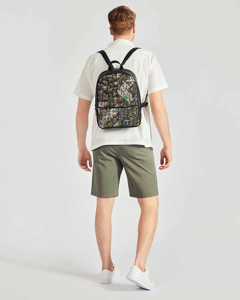 Abstraknyc Classic Faux Leather Backpack