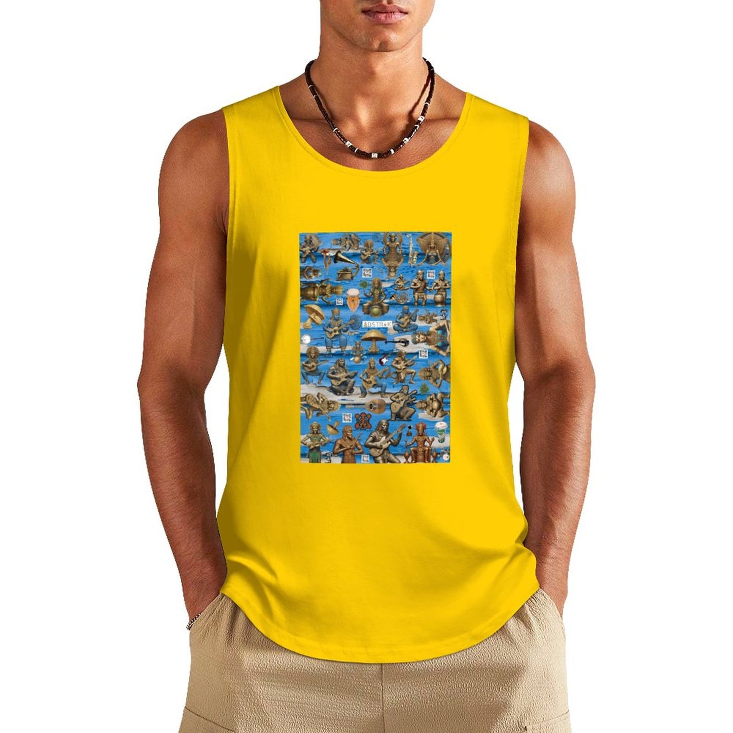 DTF 160gsm Men's Cotton Tank Top BX (Front Printing)