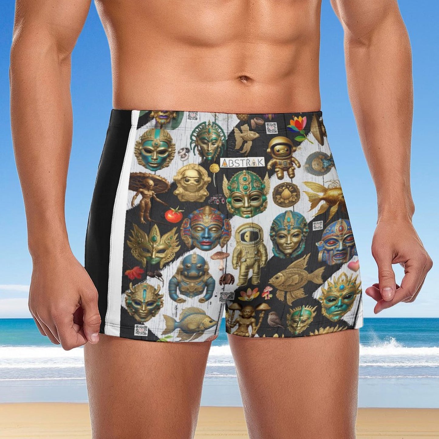 Men's Swimming Trunks DN003 (All-Over Printing)