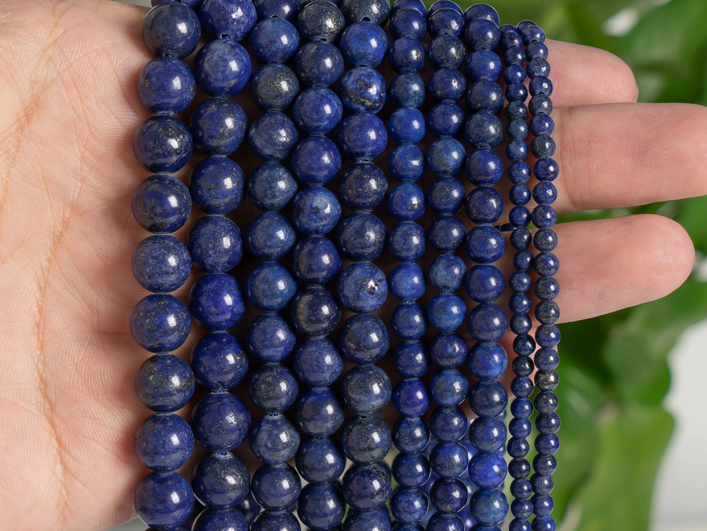 Genuine Natural Deep Blue Lapis Lazuli Beads Grade A Gemstone Round Loose Beads  4/6/8/10mm for Jewelry Making