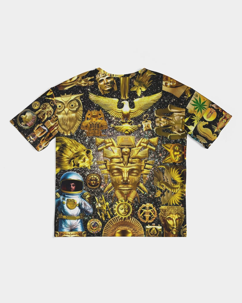 Ancient Abstrak Men's All-Over Print Premium Heavyweight Tee