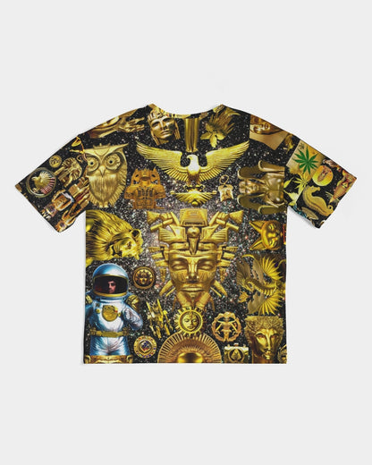 Ancient Abstrak Men's All-Over Print Premium Heavyweight Tee