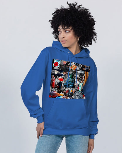 Trendy Abstrak Pattern Unisex Hoodie | Champion