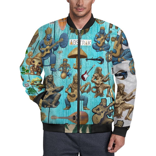 180gsm Zipper Bomber Jacket BMJ (All-Over Printing)