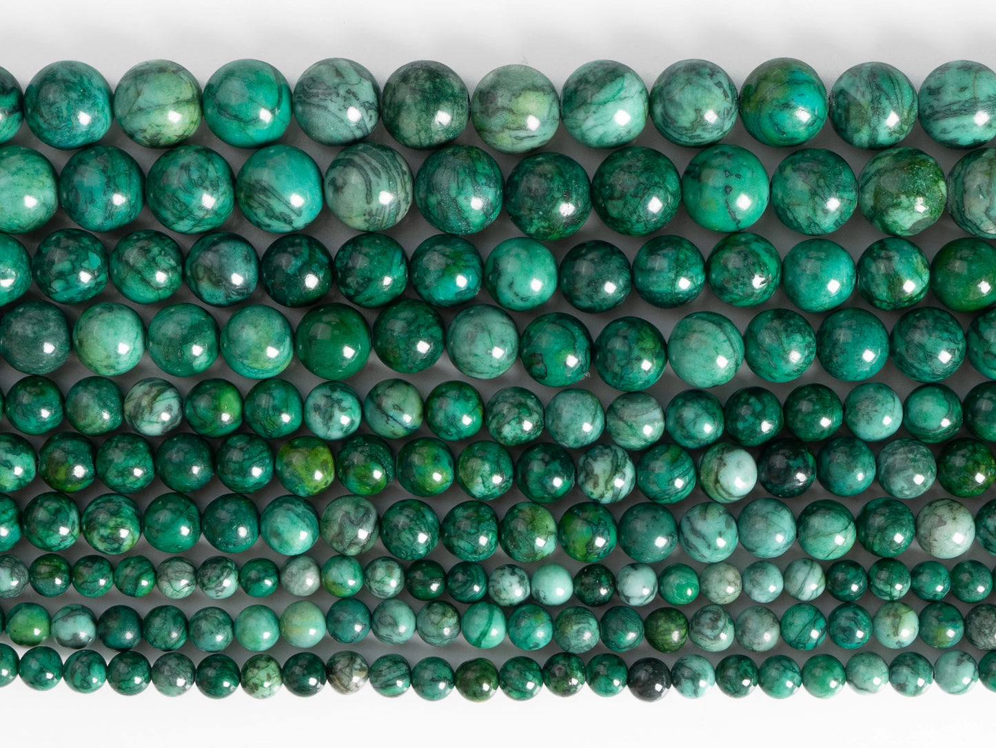 Genuine Natural Green Blue Chrysocolla Beads Grade AAA Gemstone Round Loose Beads 6/8/10mm for Jewelry Making