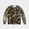 Elephant Collection Men's All-Over Print Classic French Terry Crewneck Pullover