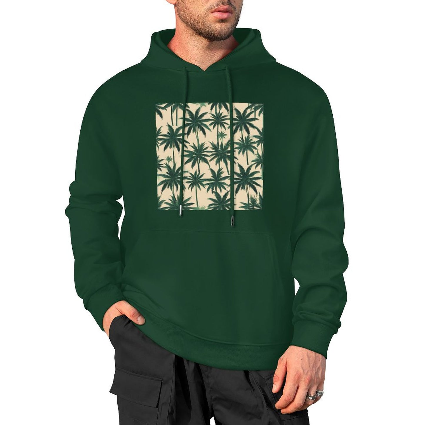 DTF 250gsm Cotton Men's Hoodie with Pocket (Front Printing)