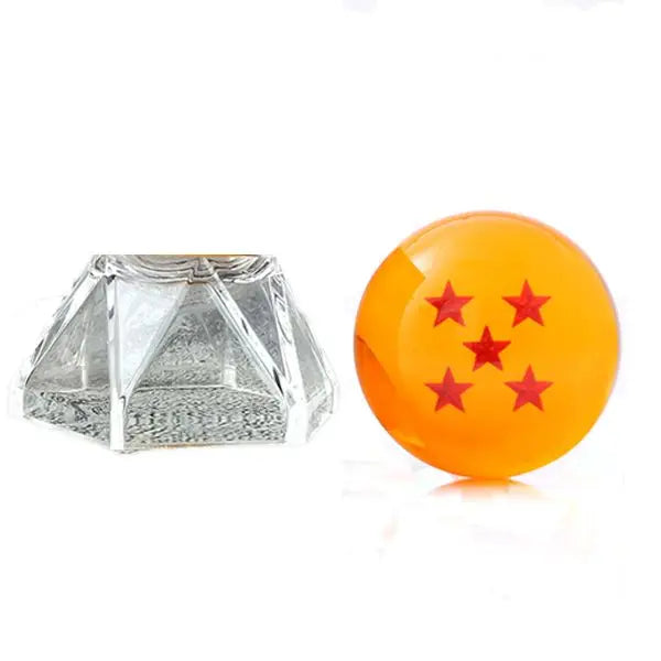 4.3 5.7 Cm Dragon Ball Z Crystal Ball Anime Figure 1 2 3 4 5 6 7 Star Dragon Balls with Stand Collectible Desktop Decoration Toy