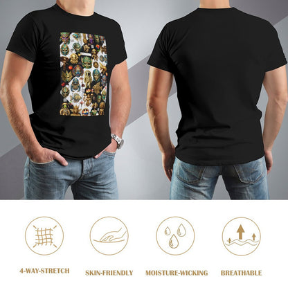 DTG 190gsm Men's T-shirt Disign (High Definition & Front Printing)