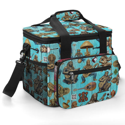 30 Can Collapsible Insulated Cooler Bag with Shoulder Strap A020 (All-Over Printing)