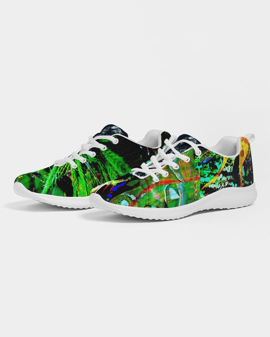 Obsidian Dreamscape Abstract Design Women's Athletic Shoe