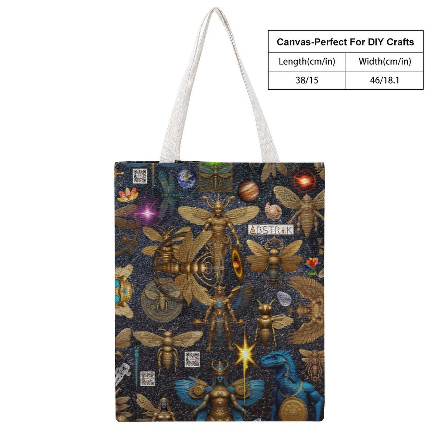 Martin Canvas Tote Handbag-15"x18"/38x46cm (Dual-sided Printing)