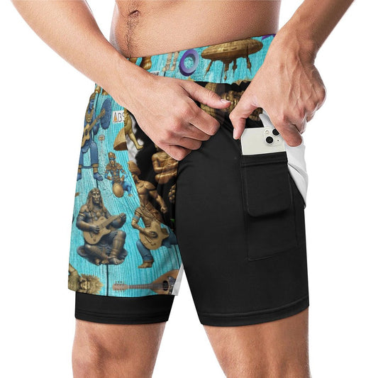 Men Beach Shorts with 4 Pockets DS076