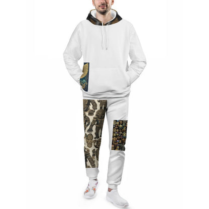 250gsm Imitation Cotton Hoodie & Joggers Set 4T03 (All-Over Printing)