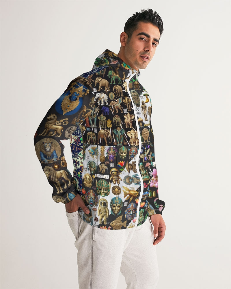 Abstraknyc Men's All-Over Print Windbreaker