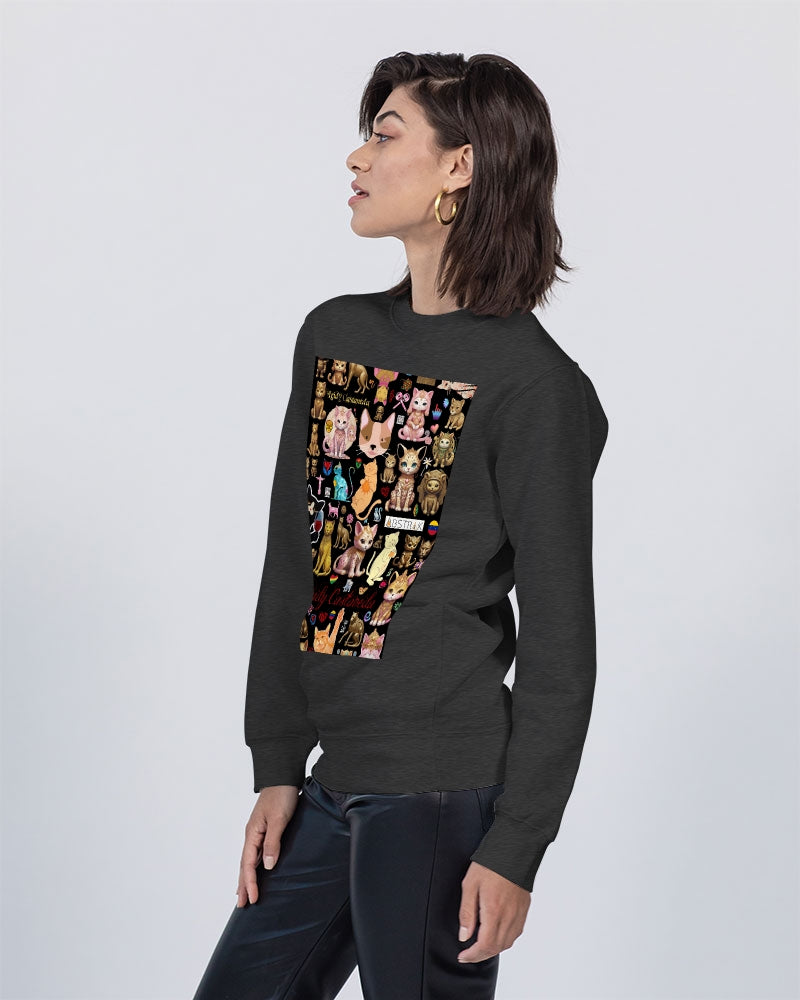 Leidy Abstrak Unisex Premium Crewneck Sweatshirt | Lane Seven