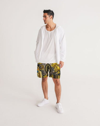 Ancient Abstrak Men's All-Over Print Jogger Shorts