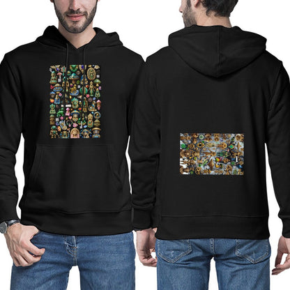 DTG 255gsm Men's Hoodie with Pouch (Dual-sided Printing)