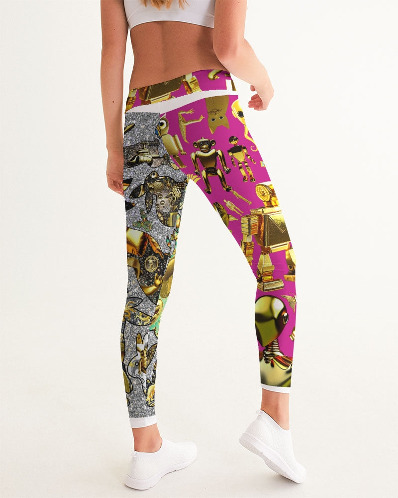 Robotic Abstrak Women's All-Over Print Yoga Pants