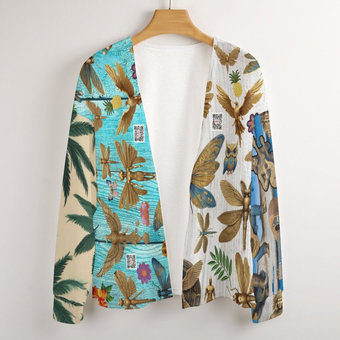 Long Sleeve Drop Shoulder Open Shirt NZ055 (All-Over Printing)