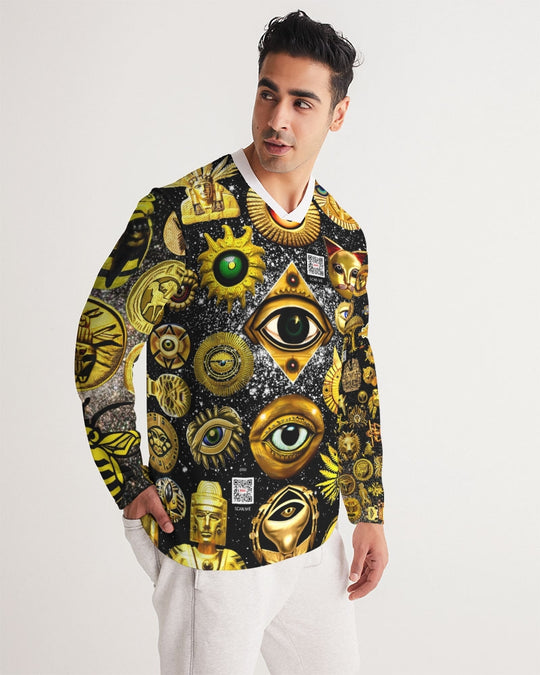 Evil Eye Abtrak Men's All-Over Print Long Sleeve Sports Jersey