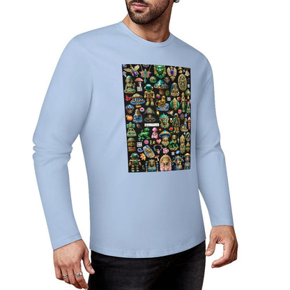 DTF160gsm Cotton Men's Long Sleeve T-shirt (Front Printing)