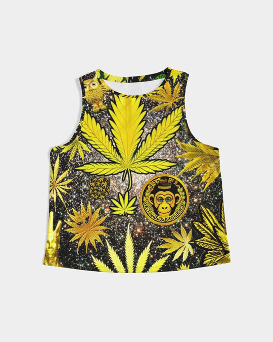 Ancient Abtsrak Women's All-Over Print Cropped Tank