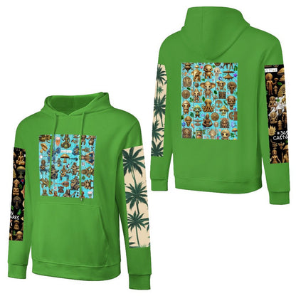 DTF 250gsm Cotton Men's Hoodie with Pocket (Dual-sided+Sleeve Printing)