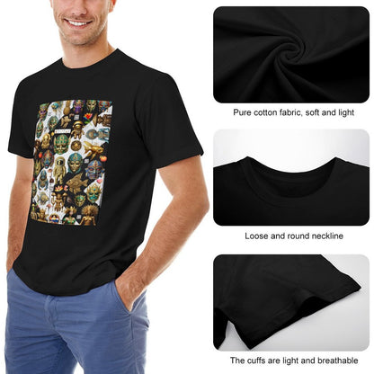 DTG 190gsm Men's T-shirt Disign (High Definition & Front Printing)