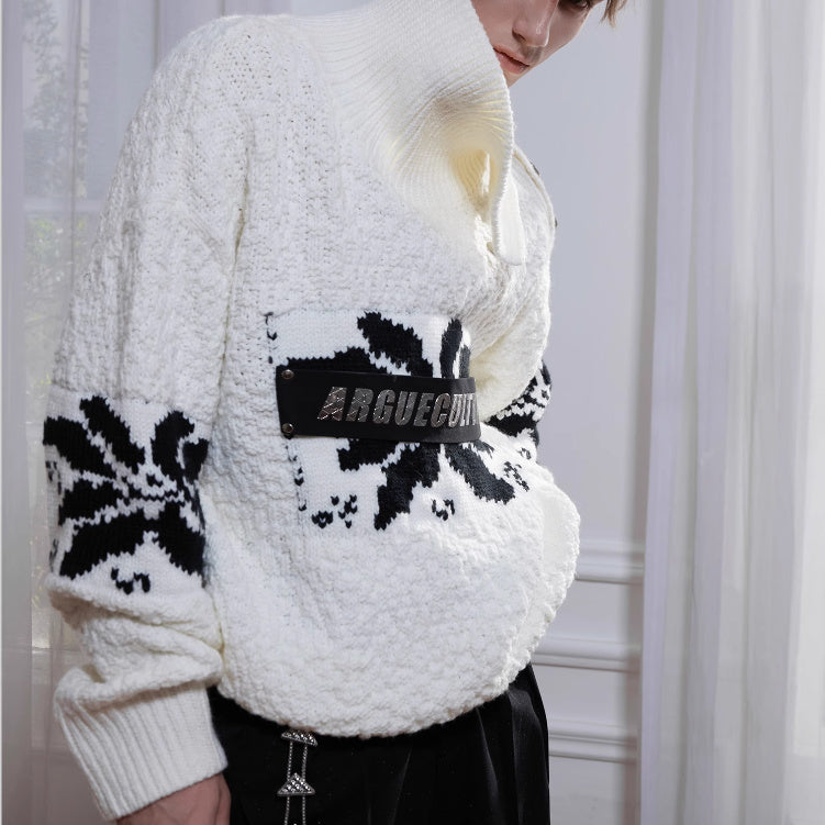 Design Loose And Idle Knitted Expensive Sweater