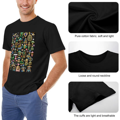 DTG 150gsm Short Sleeve Tshirt Men (High Definition & Dual-sided Printing)