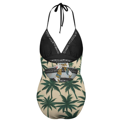 Women's Halter One-Piece Swimsuits YS20001 (All-Over Printing)