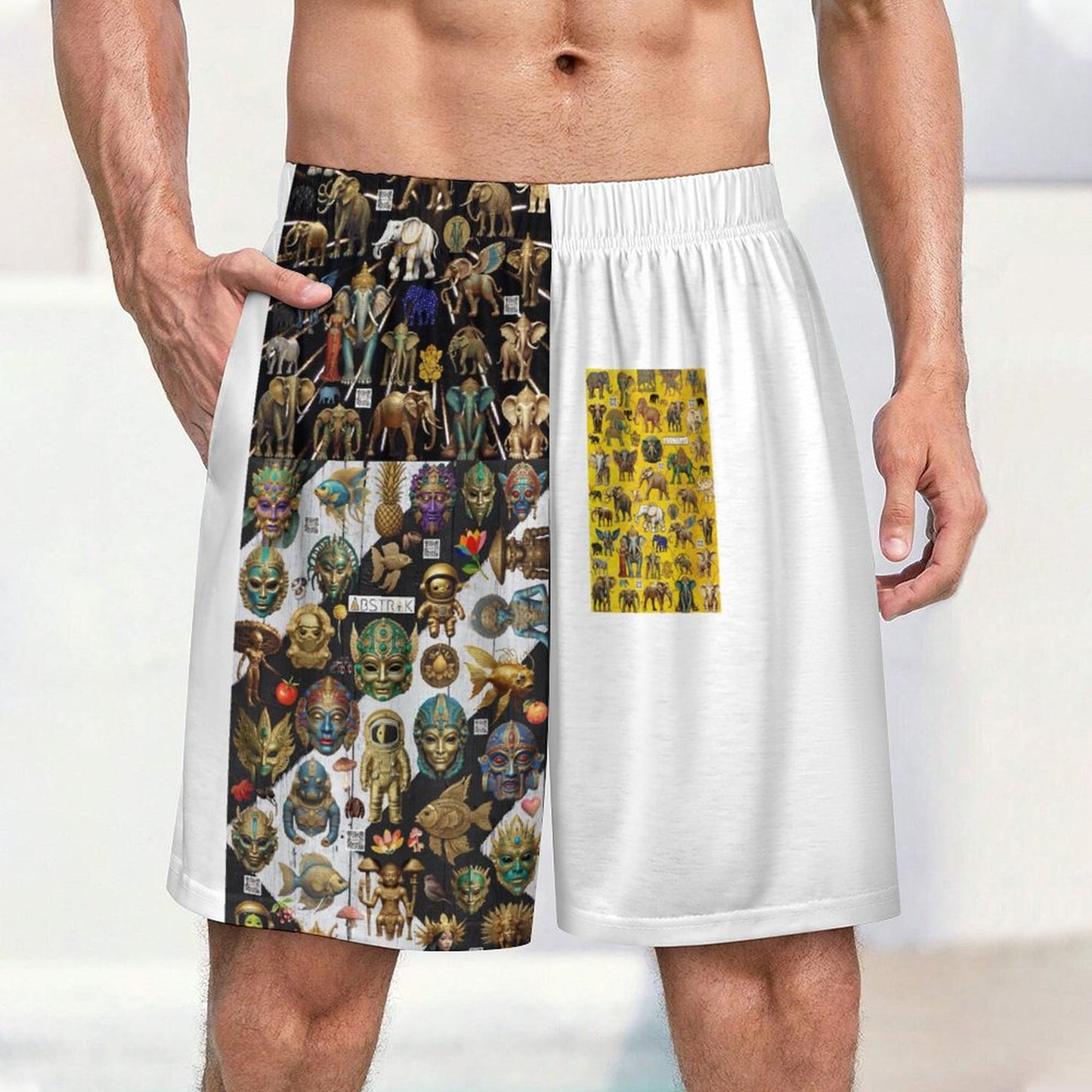 170gsm Pajama Shorts for Men LM012 (All-Over Printing)