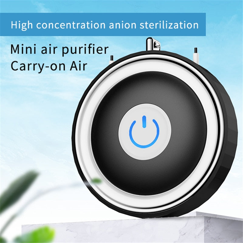 Portable Air Purifier Wearable USB Charging Mini Air Necklace